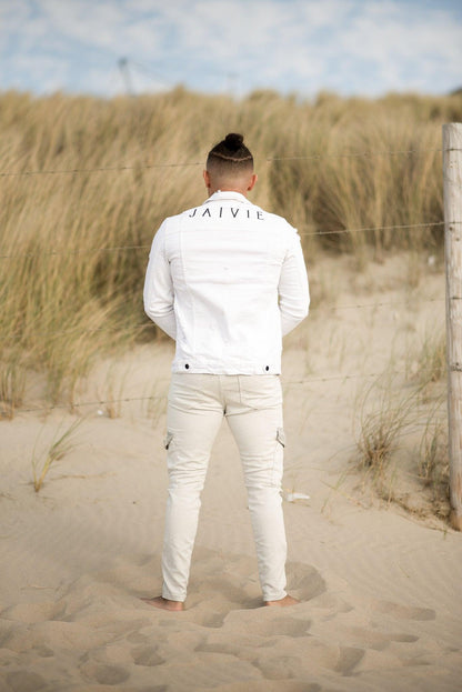 Denim Jacket White - JAIVIE