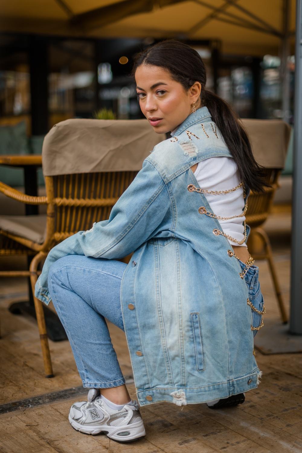 Chain Denim Jacket - JAIVIE