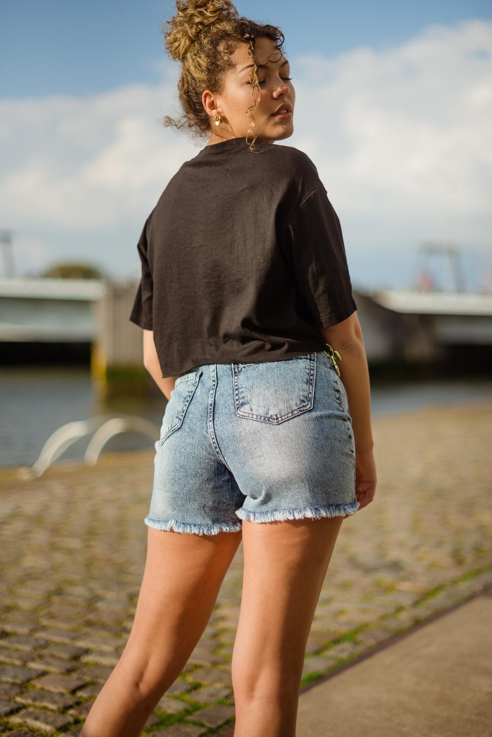 Denim Short Ript - JAIVIE